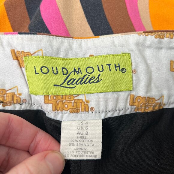 4 Piece Set Loudmouth Golf Skorts Preppy Shorts Skirts Print Funky Retro 90s Y2K - Picture 9 of 15